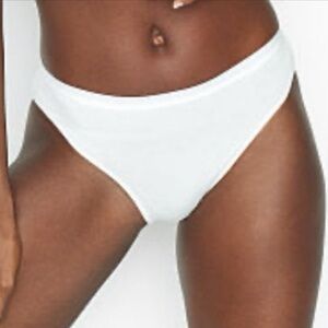 Victoria’s Secret High-leg White Cheeky